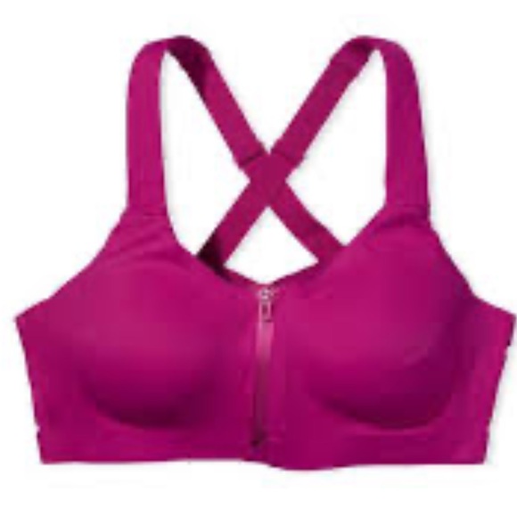 Victoria’s Secret Knockout Maximum Support Magenta Sports Bra Crisscross Back - Picture 2 of 6